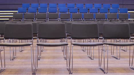 rows of chairs in the conference room