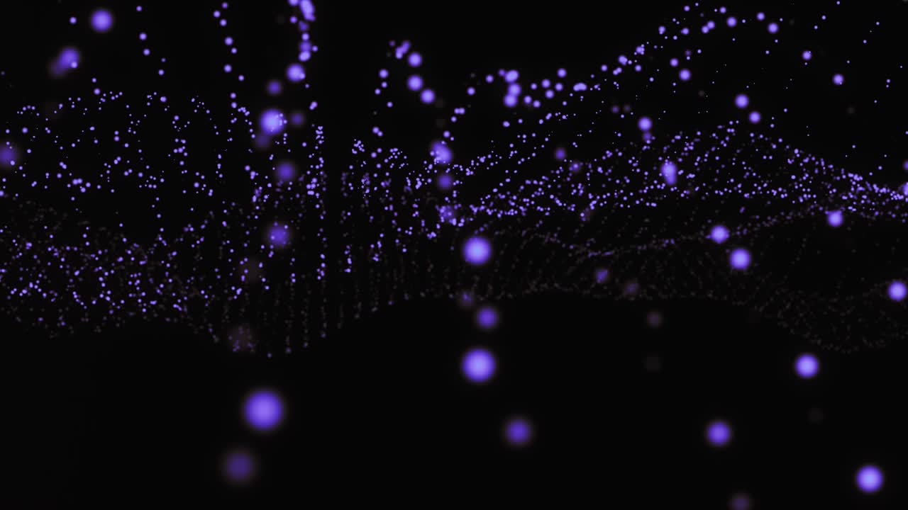 onda de partículas digitales y fondo abstracto de luz