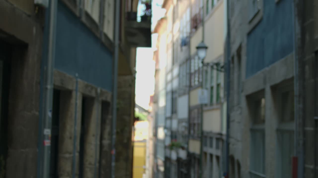 포르투갈 포르토 의 은 골목 의 정적 사진