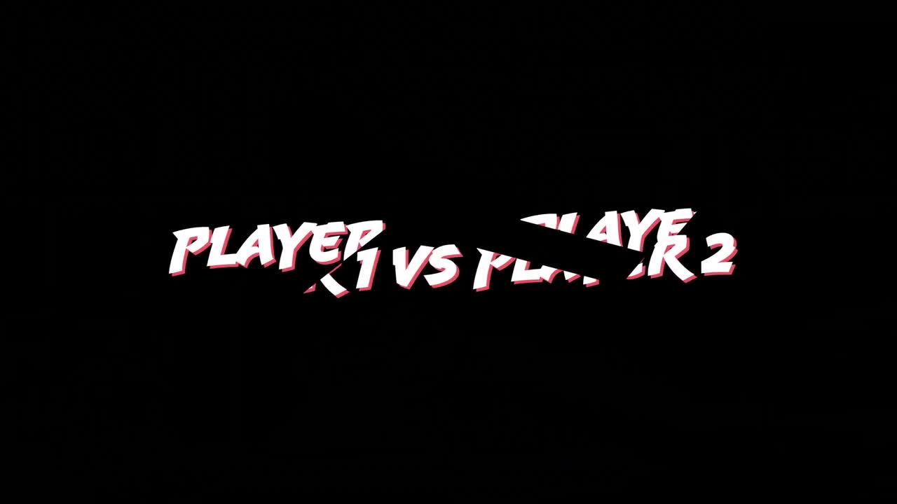 palabras del jugador 1 contra el jugador 2 escritas en mayúsculas