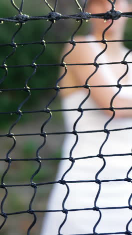 sportswoman playing tennis