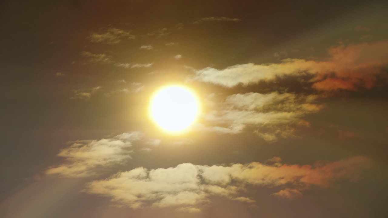 The bright moonlight rising in the night sky - time lapse