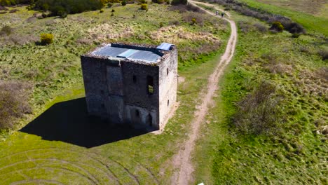 Imágenes-De-Drones-De-Lugares-Abandonados-Warren-Lodge,-Thetford-Forest