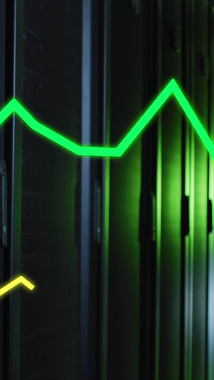 Animazione di un diagramma in movimento su sala server