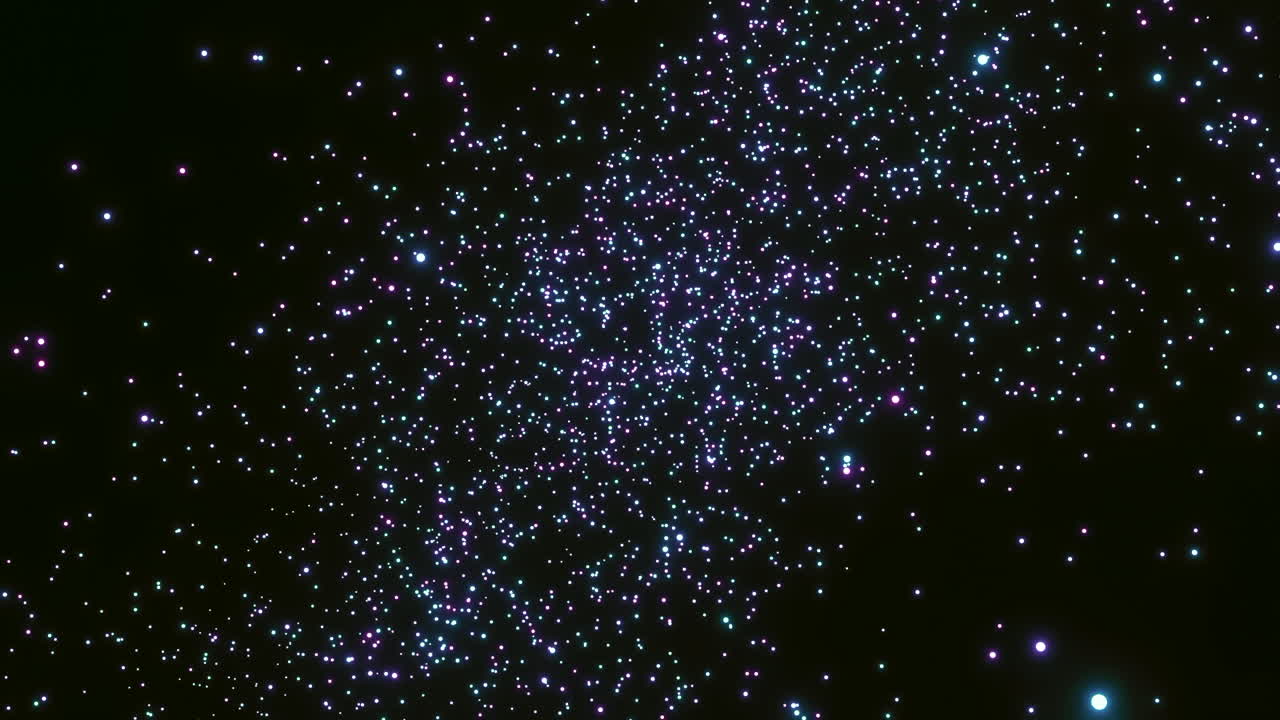 추상적인 다채로운 별빛 공간 배경