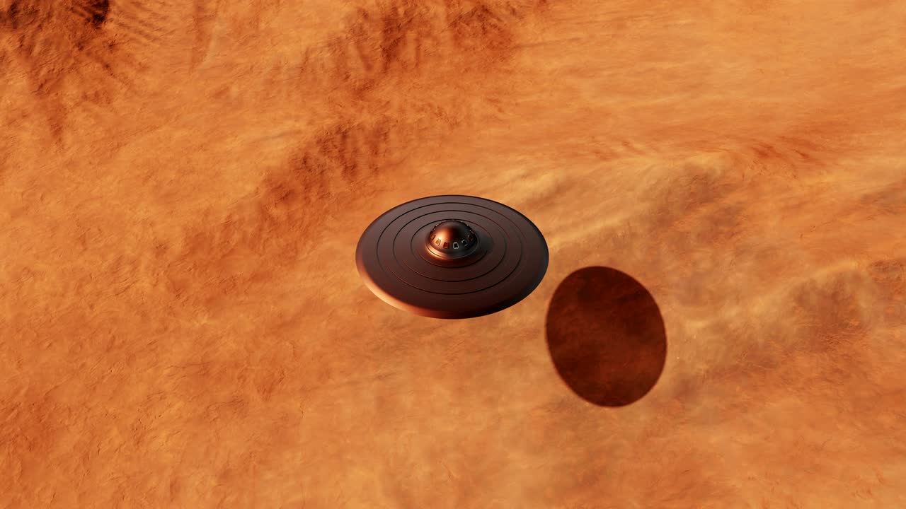 날아다니는 접시 사막 비행