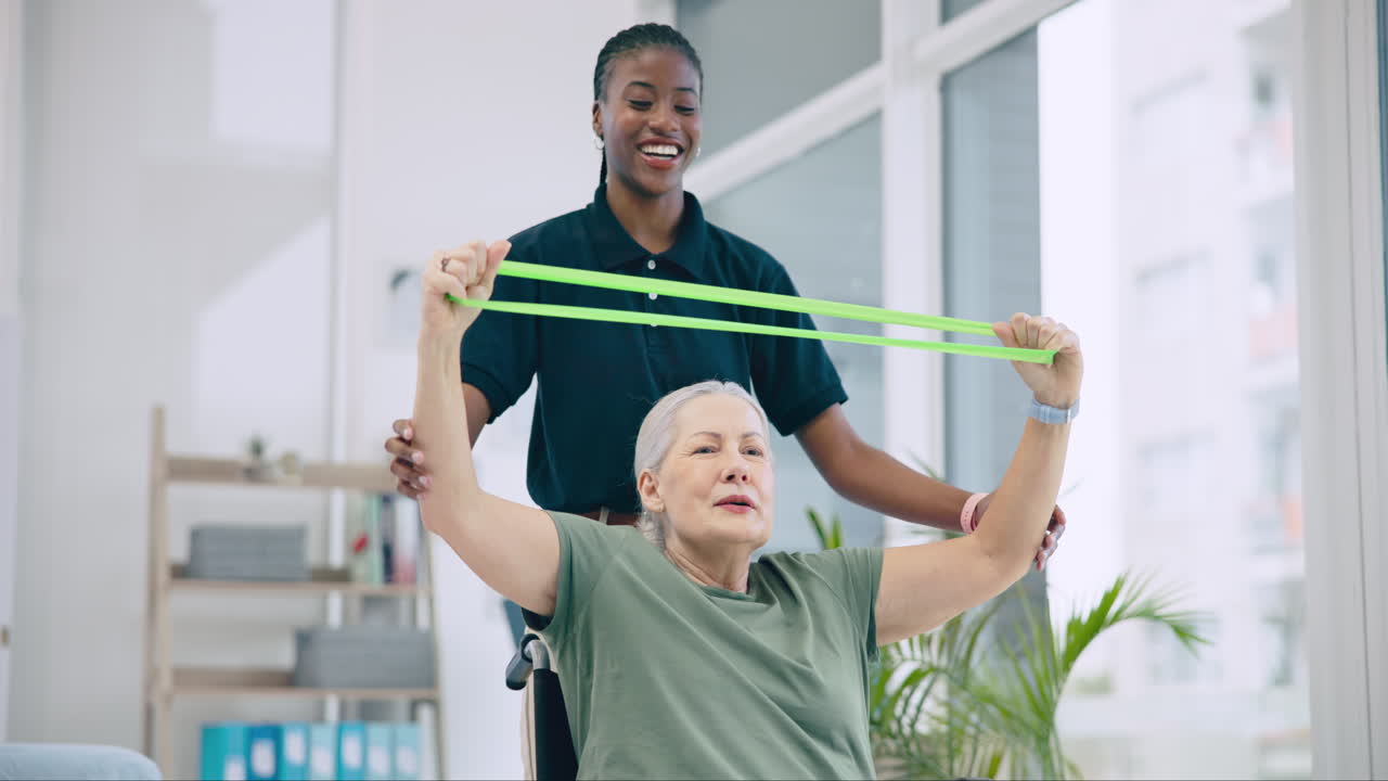 Physiotherapeutin, Seniorin mit Behinderung