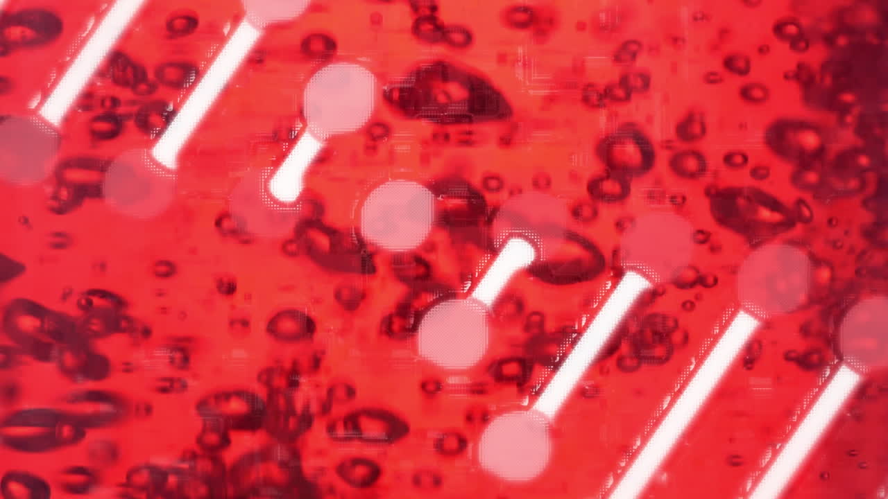 ⁇ 은 반 ⁇ 이는 액체 위에서 회전하는 dna 가닥의 애니메이션