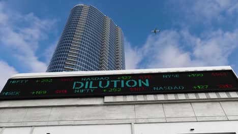 dilution stock market board