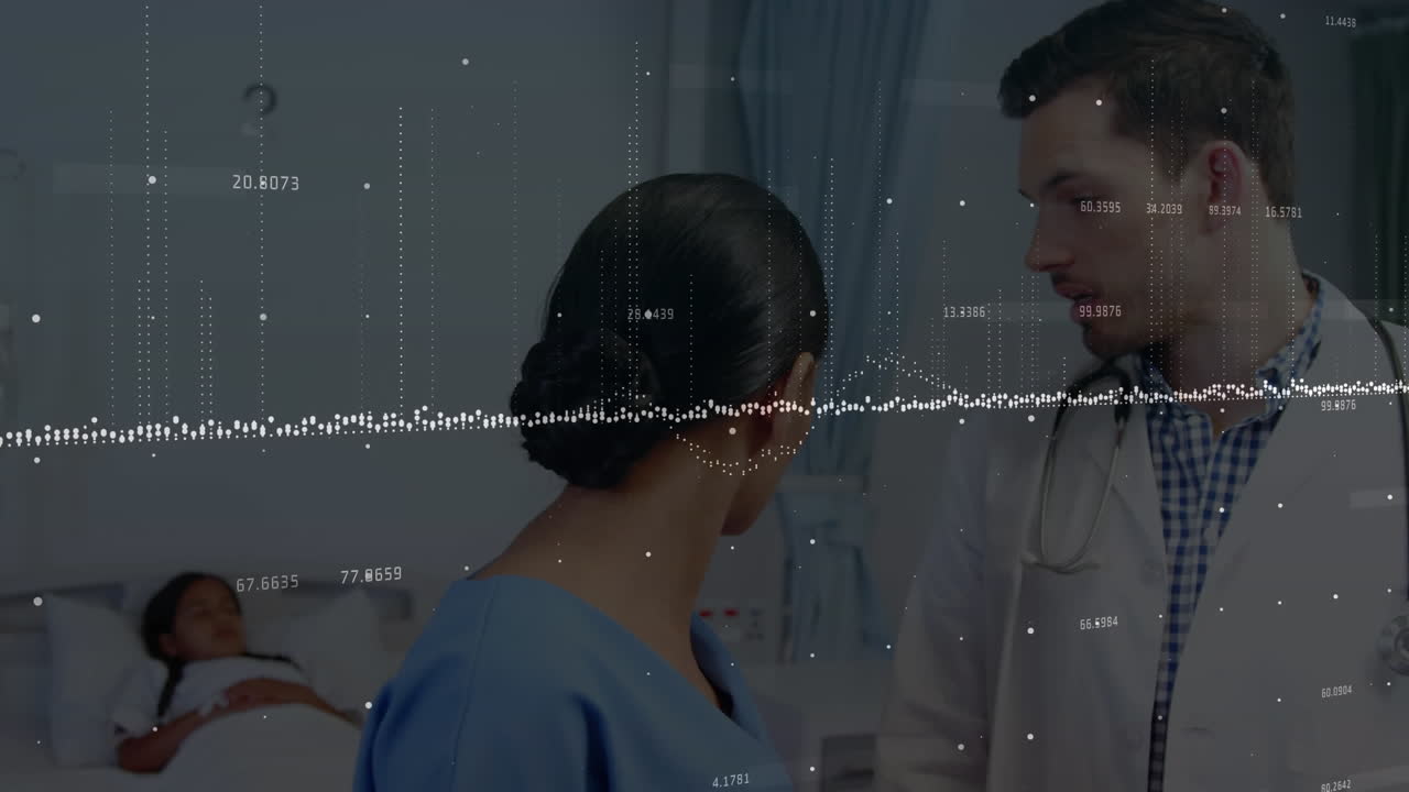 다양한 의사들이 이야기하는 데이터 처리의 애니메이션