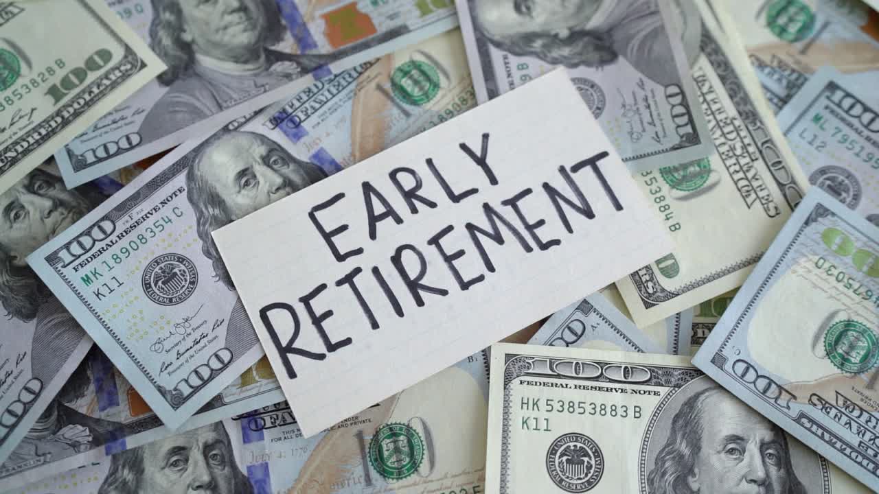 조기 은퇴를 위해 돈을 저축하는 개념