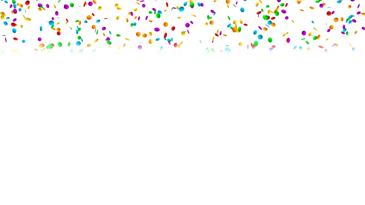 다채로운 콘페티가 떨어집니다.