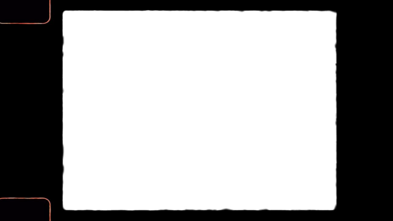 4k 정통 16mm 필름 프레임과 스프로켓 구