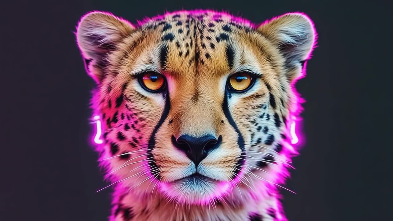 Close-up portrait of a cheetah