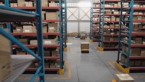 automated warehouse with agv