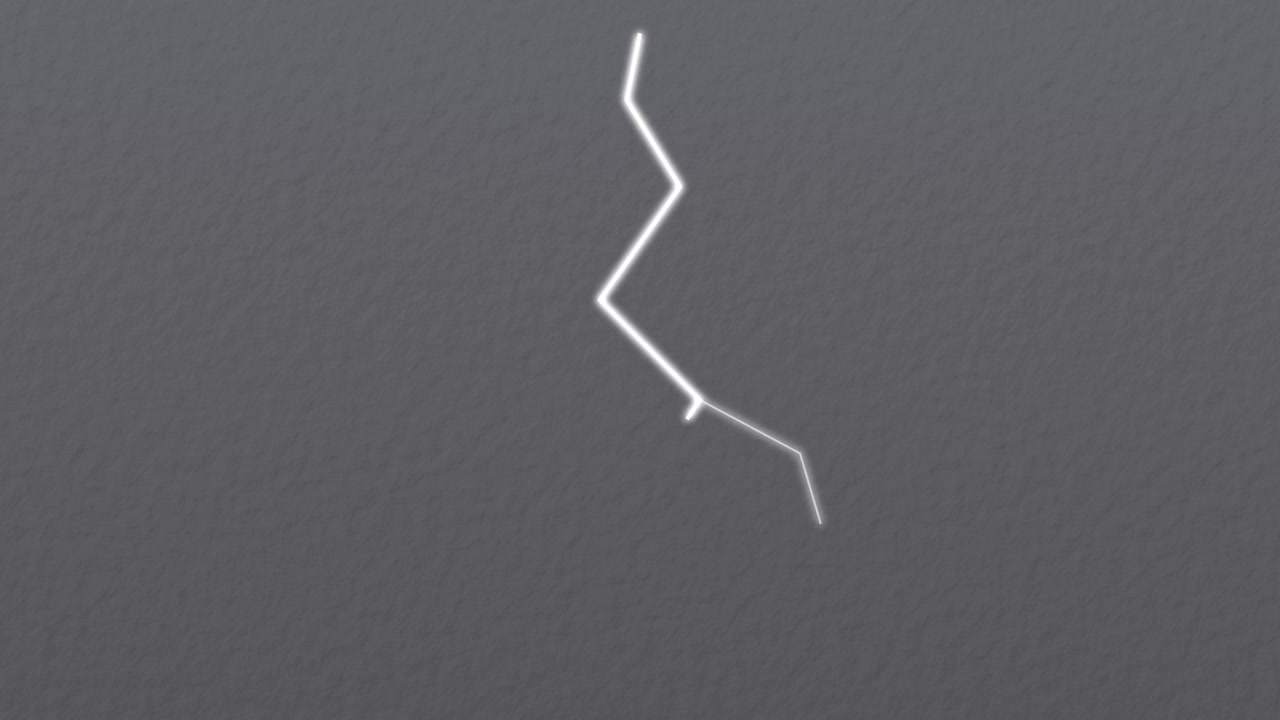 Animated White Lightning Bolt Flashing on Dark Grey Background
