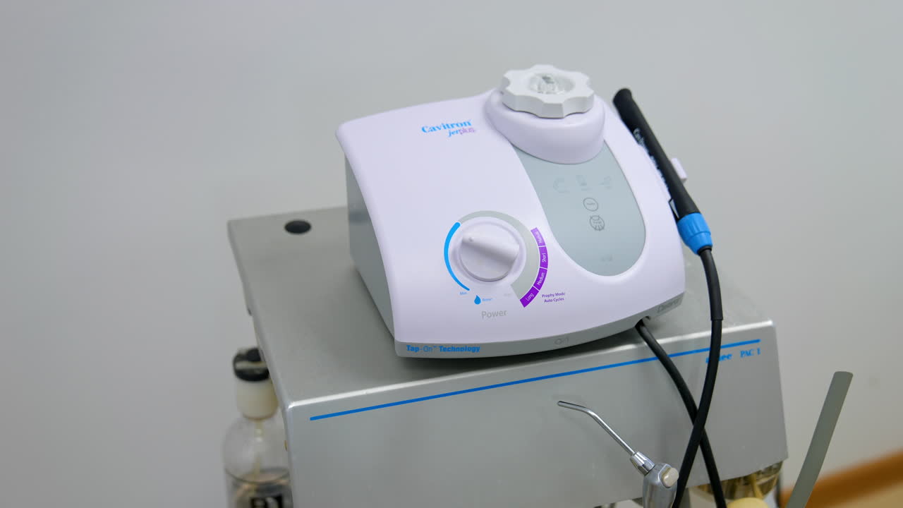 Special medical dental equipment. Dental clinic interior with modern dentistry equipment