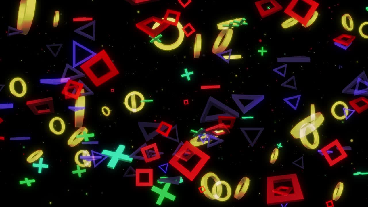 Abstract geometric shape Background 4K