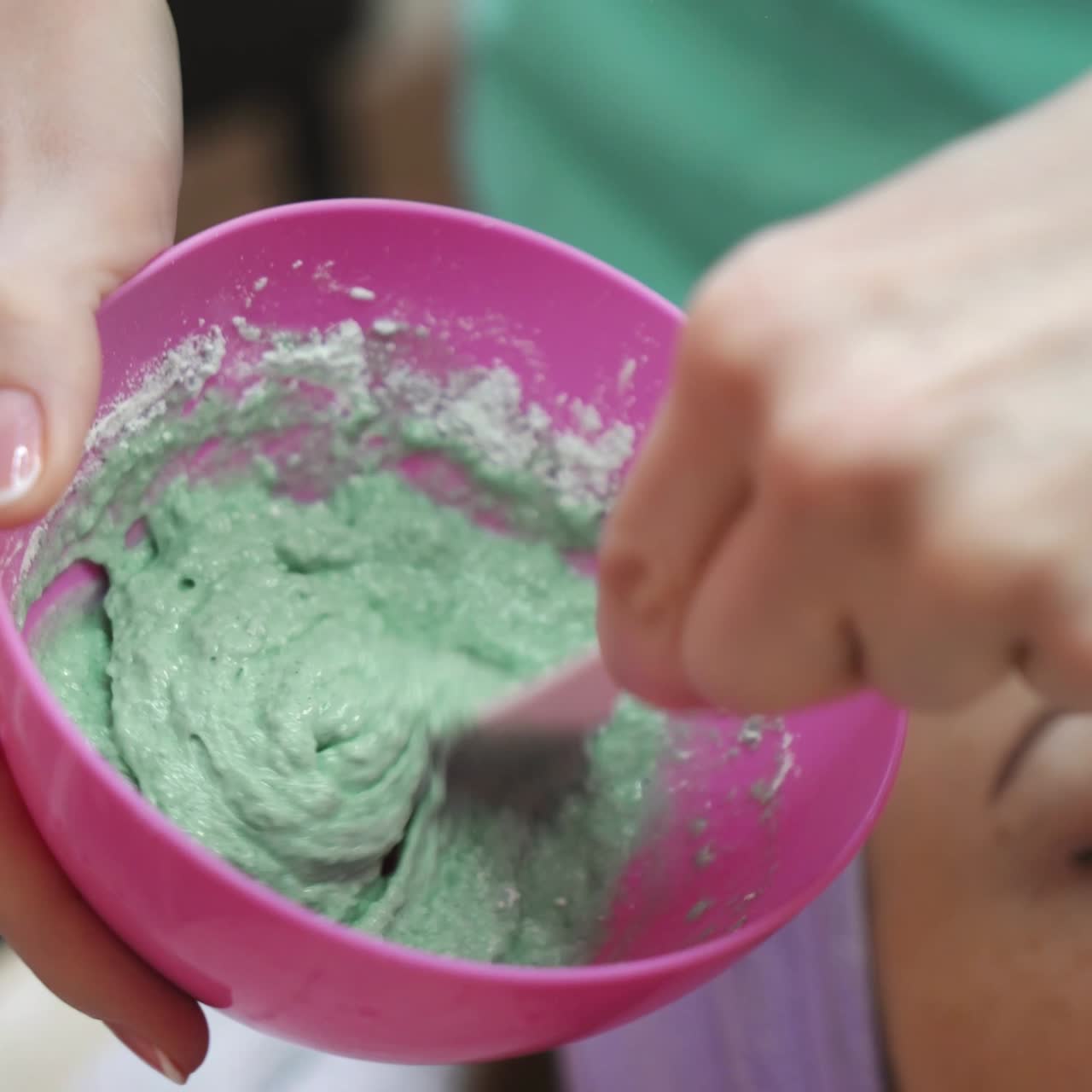 Relaxing girl in spa salon
