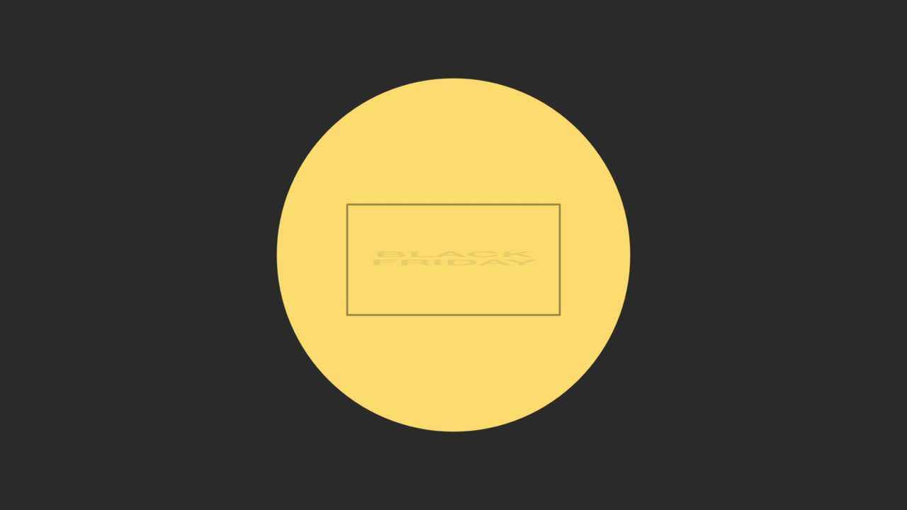 черная пятница с желтым кругом на черном градиенте