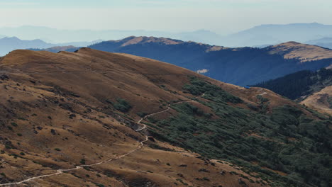 hill and mountain range of horizons in pikey peak region nepal