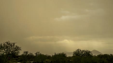 La-Cálida-Luz-Del-Atardecer-Ilumina-El-Paisaje-Mientras-Las-Lluvias-Monzónicas-Empapan-El-Desierto-De-Sonora