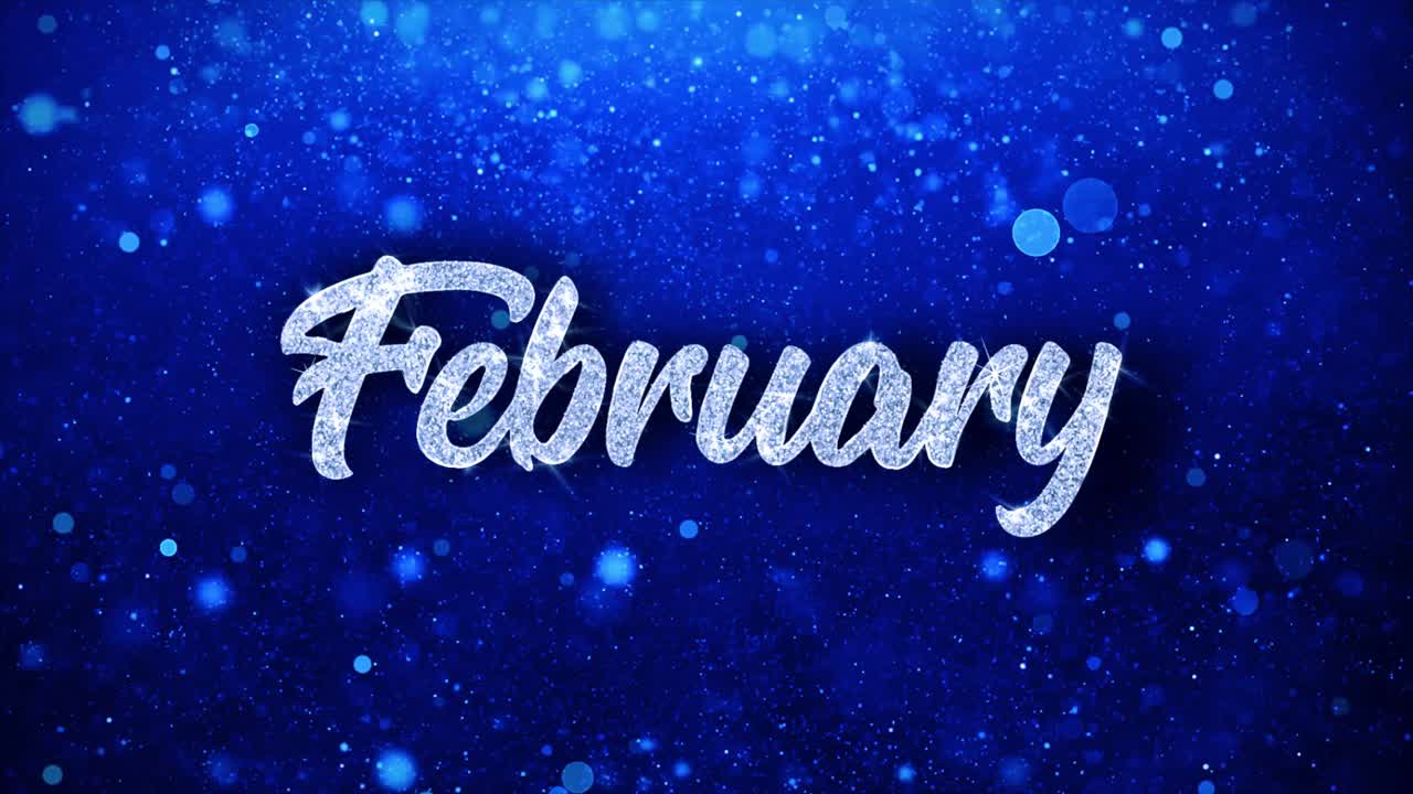 February Sparkle Background