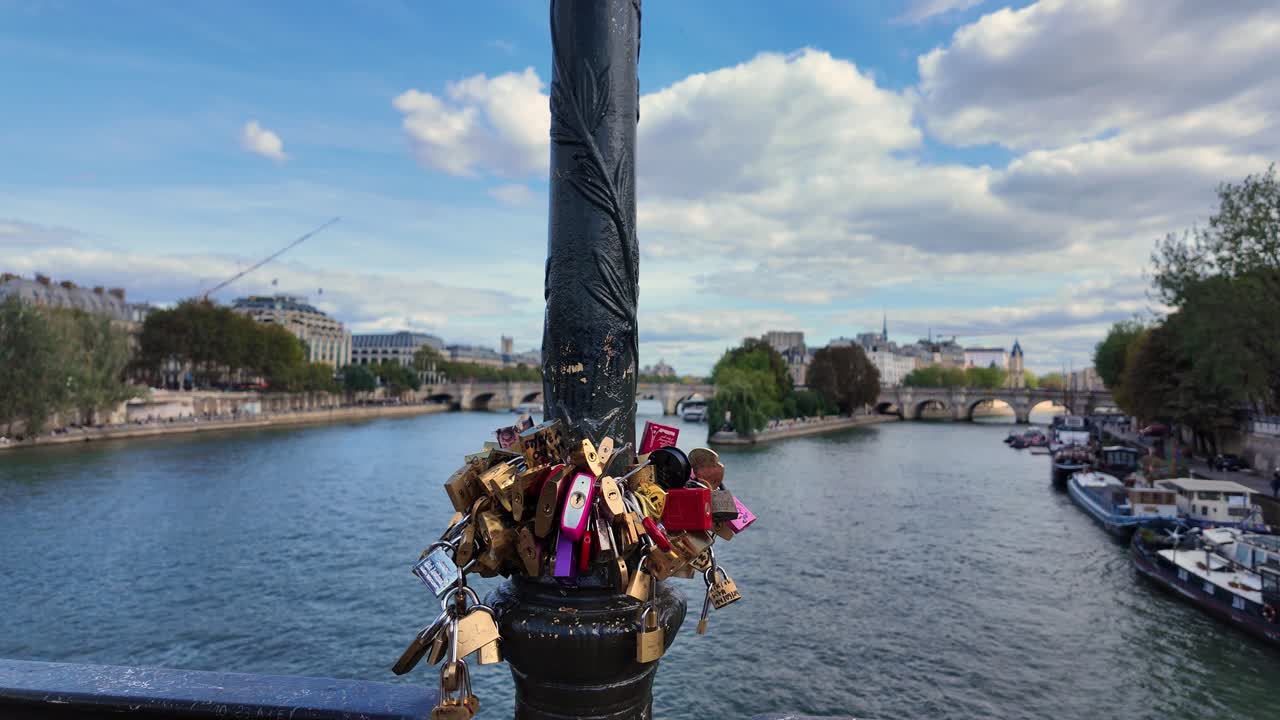 Love Locks on the Pont des Arts Bridge in Paris