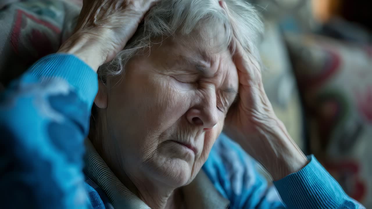 Elderly Woman Experiencing Pain