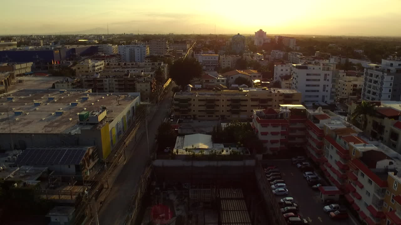 Golden Hour in the city of Santo Domingo during quarantine