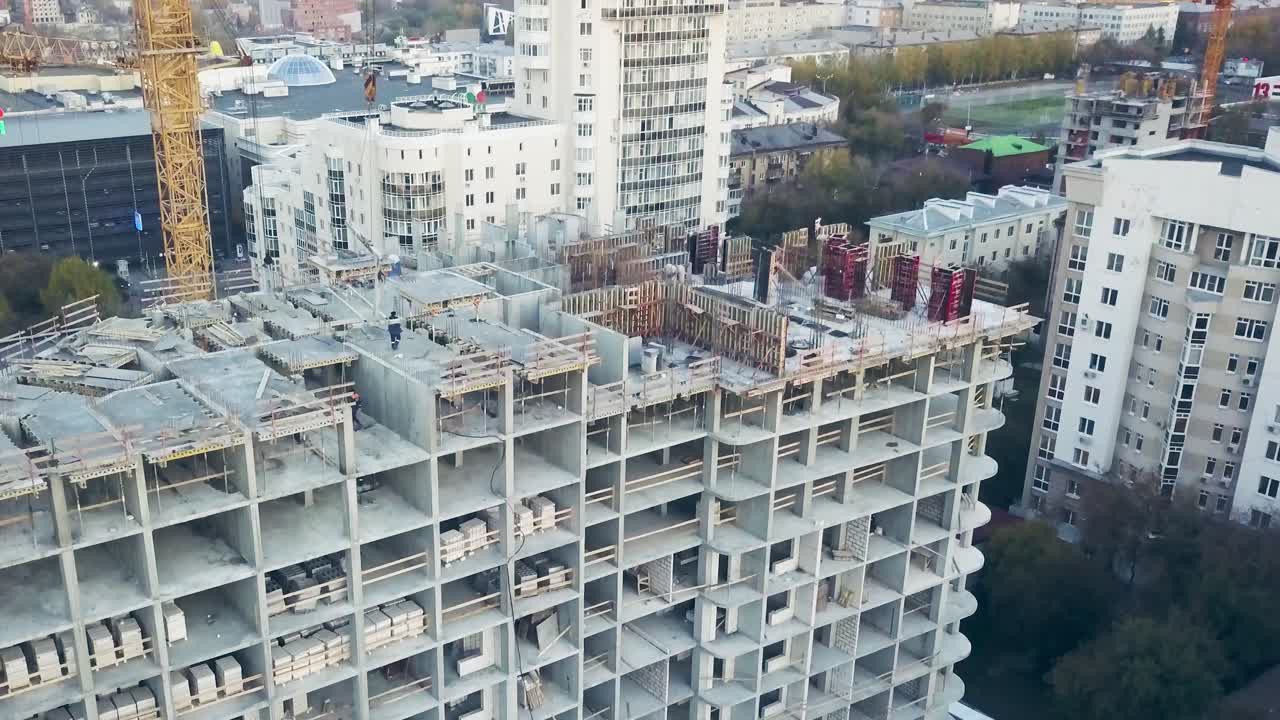construcción de un edificio de gran altura