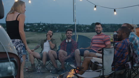 campfire fun with friends