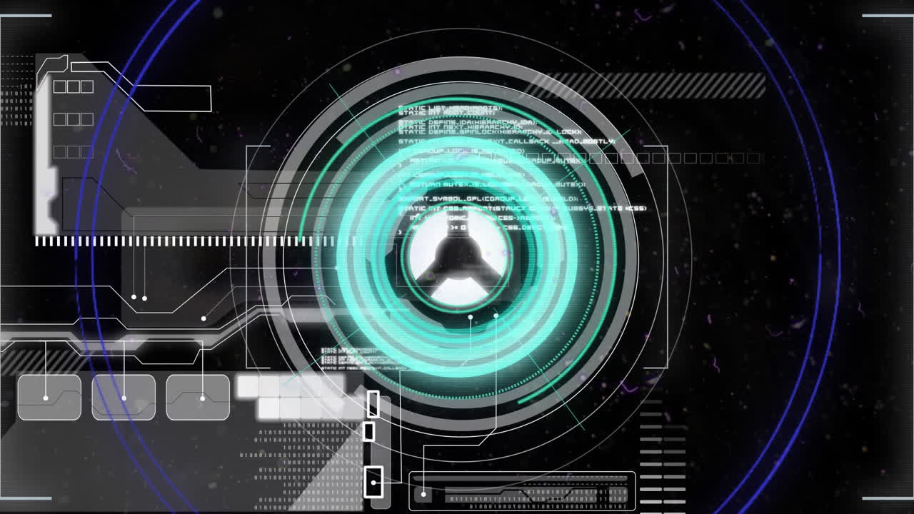 범위 스캐닝과 데이터 처리의 애니메이션