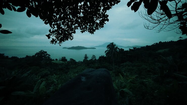 Tropical Islands at Dusk