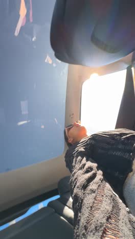 woman enjoying a scenic journey in a car and helicopter