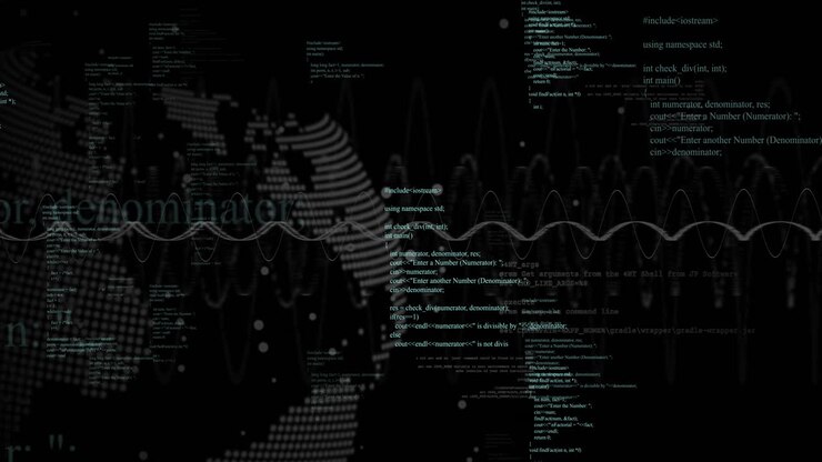 Animation of digital data processing over network of connections and globe