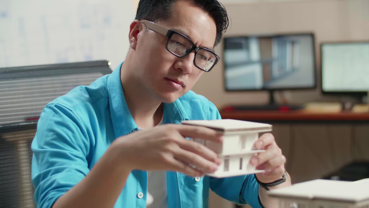 Architect working on a project