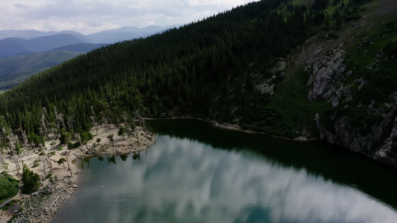 Saint Mary's Lake, remotely located in the Rocky Mountains