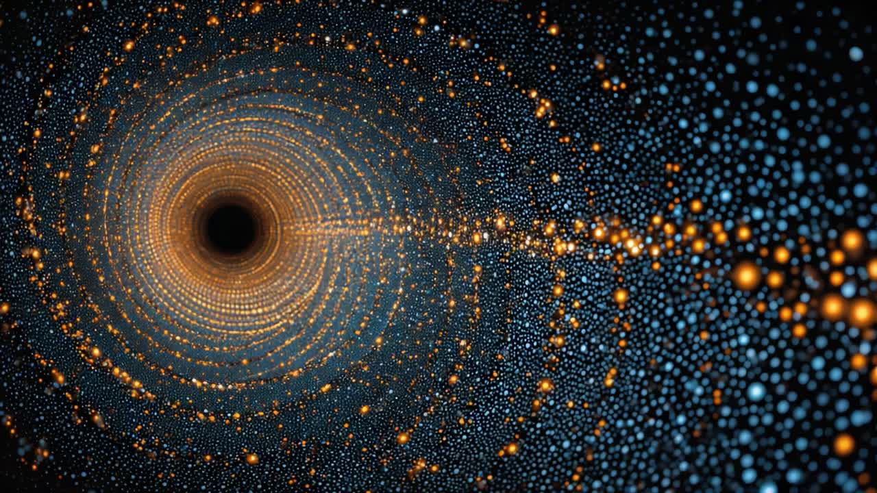 An Immersive Journey Through a Cosmic Vortex: Exploring the Mysteries of Space, Time, and the Infinite Depths of a Black Hole's Gravity Well