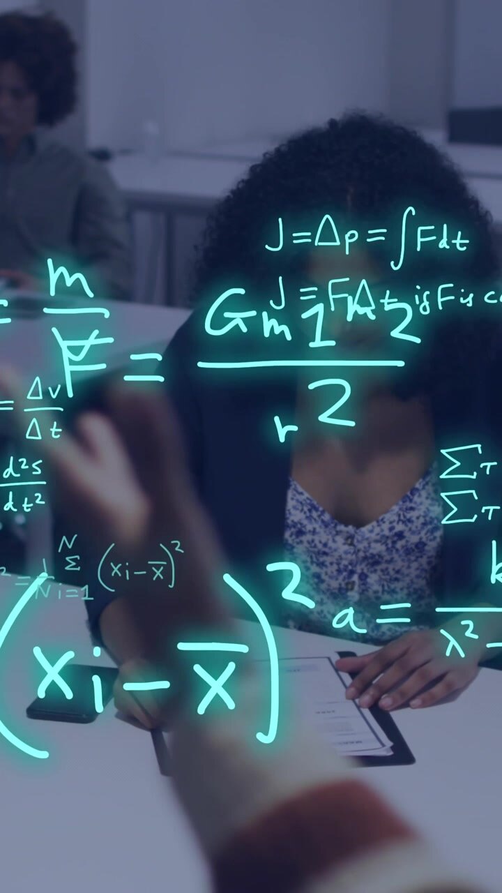 Animation of equations and data processing over diverse students