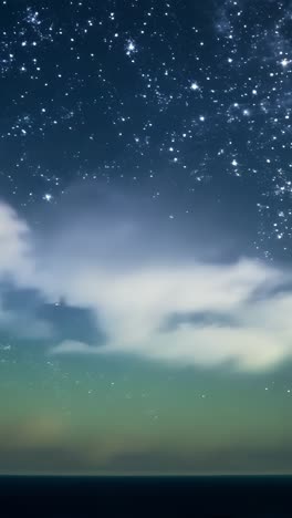 starry night sky over ocean during twilight