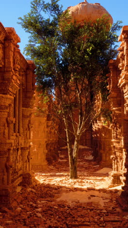 ruins of an ancient temple in the desert