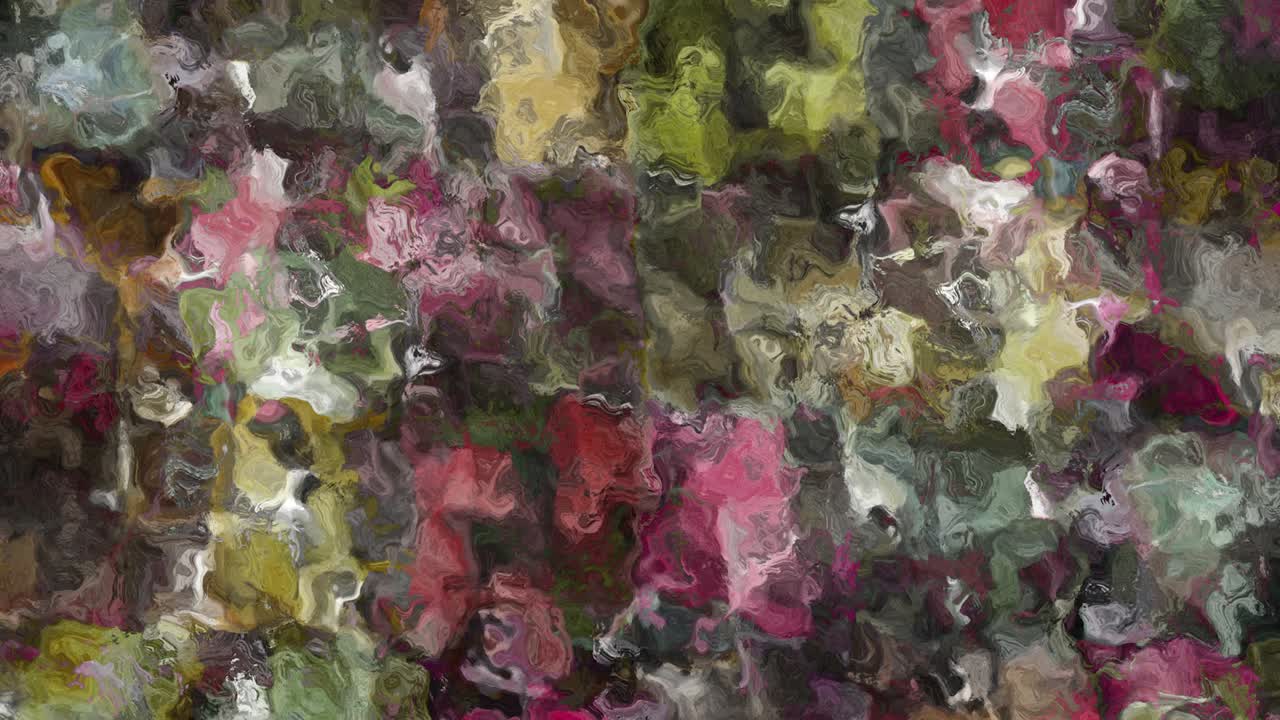 animación abstractamente colorida con un fondo líquido multicolor.