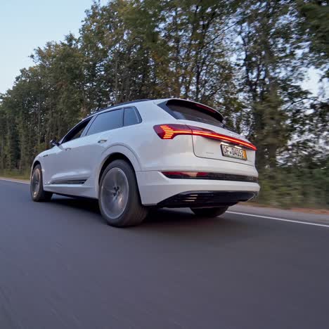 audi e tron on highway