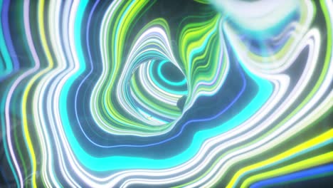abstracto colorido fondo de concepto de mapa topográfico. telón de fondo ondulado. superficie del espacio. luz de neón mágica curva línea de remolino. render 3d
