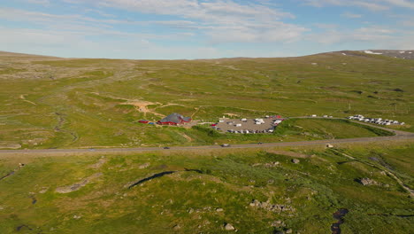 Cinematic-parallax-footage-of-the-Arctic-Circle-Center,-Nordland,-Norway