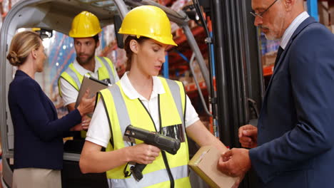 paquete de escaneo de trabajadores y gerentes