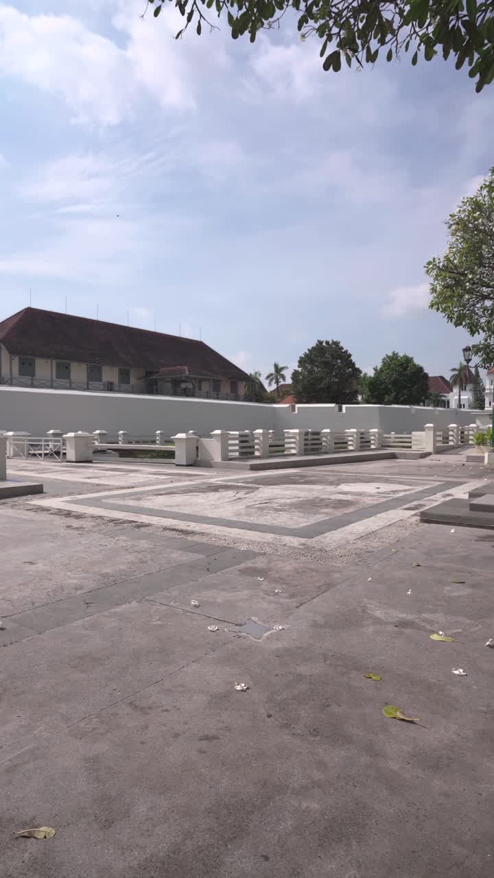 The main gate of Vredeburg Fort, Yogyakarta, Indonesia. A historical building left over from the Dutch colonial era.