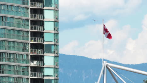 Canadá-Bandera-Centro-De-Vancouver