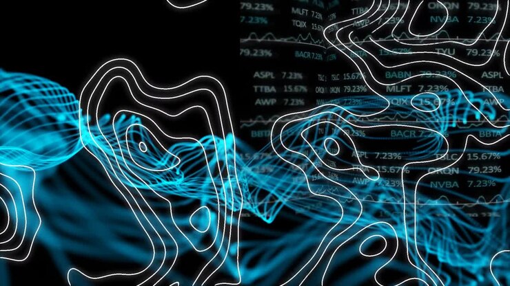 Animation of shapes over data processing